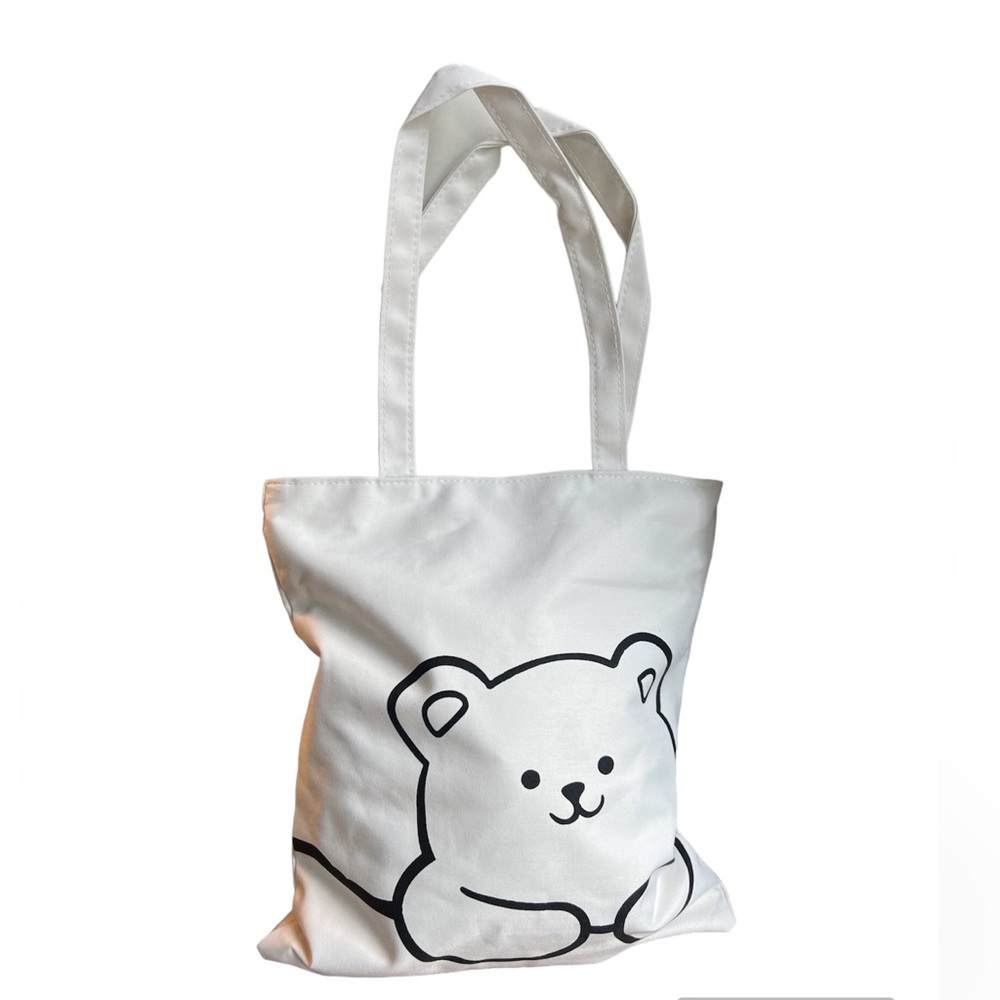 Tote Bag, Cartoon Canvas Shoulder Bag Fashion Zipper Large.